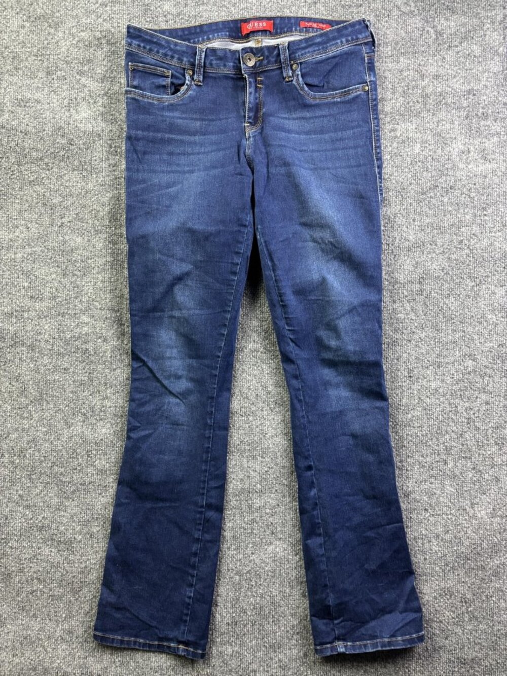 Guess Slim Boot Jeans Womens 30 Blue Med Wash Mid Rise Stretch Denim 30x30.5